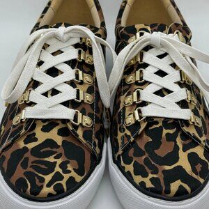 Lilly Pulitzer, Hallie Sneaker, My Favorite Spot, Onyx Black, Satin Gold, Size 8